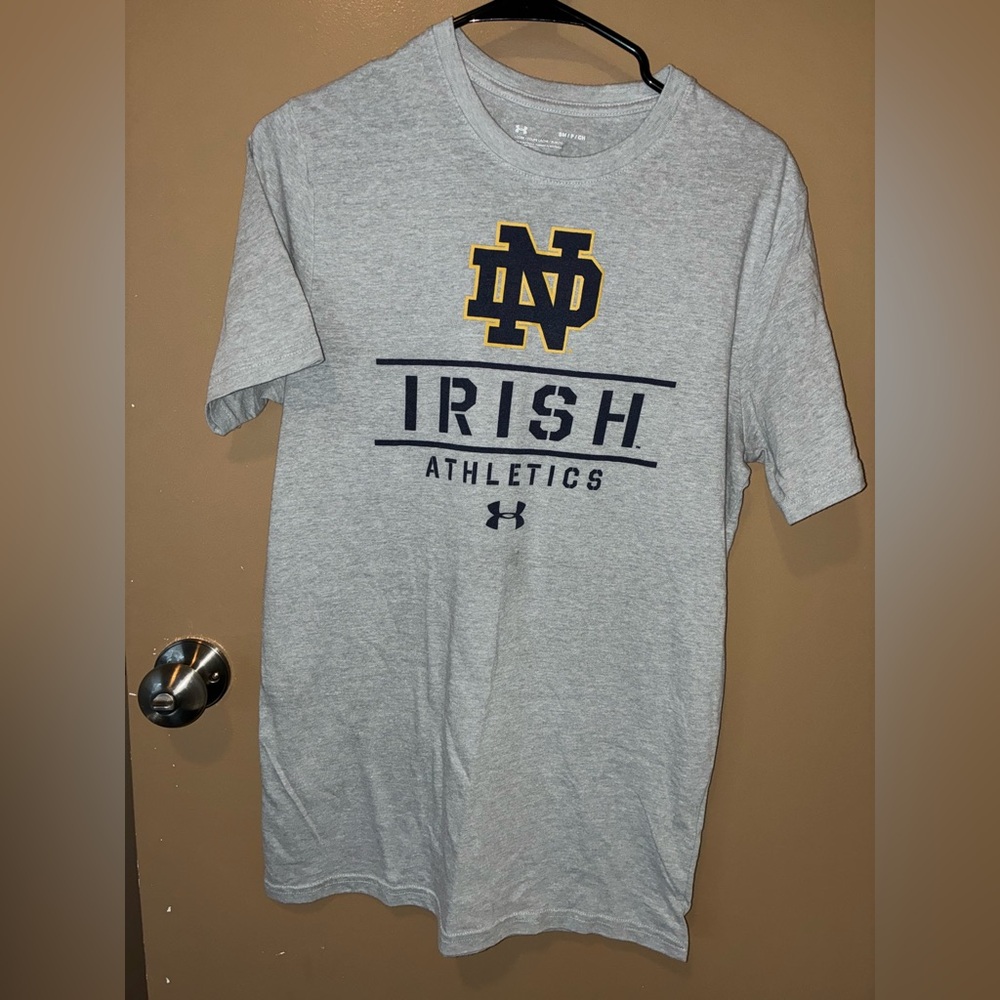 Under Armour Gray Notre Dame Athletics T-Shirt